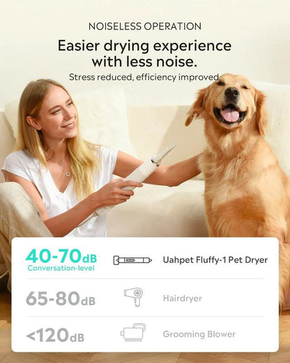 Uah Pet Fluffy-1 High-Velocity Dog Hair Dryer