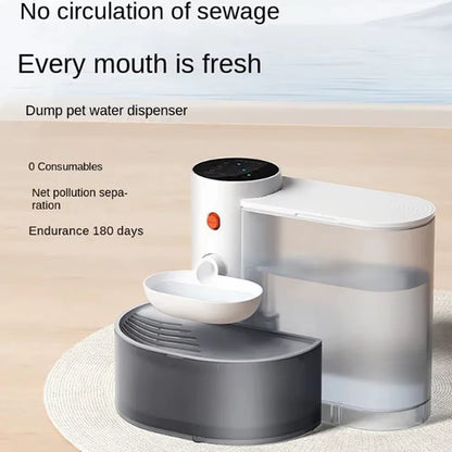 Dog and Cat Water Dispenser, Pet Water Dispenser, Dumping Cat Water Dispenser, Running Water Charging Automatic Water Feeder