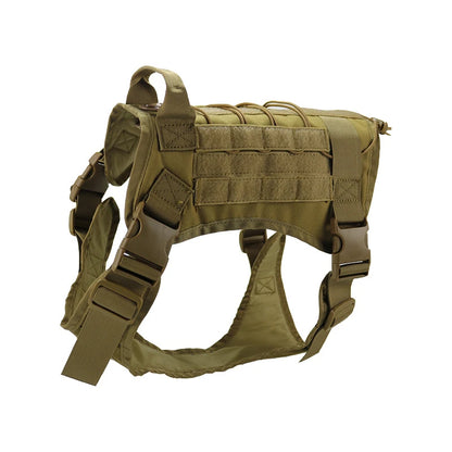 Tactical Dog Harness Military Training K9 Padded Quick Release Vest Pet Training Dog Harness for Set Small Medium Large Dogs