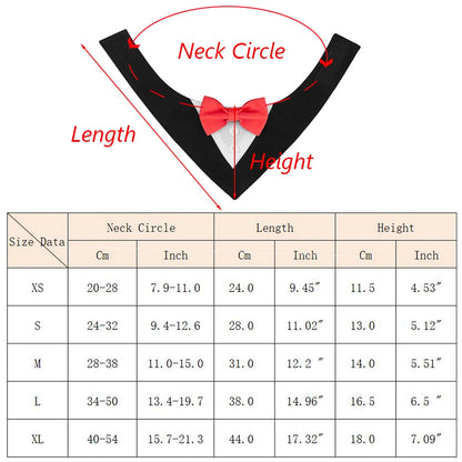 Handsome Dog Bow Tie Wedding Party Pet Accessories for Small Medium Large Dogs High-Quality Puppy Big Dog Triangular Bandage