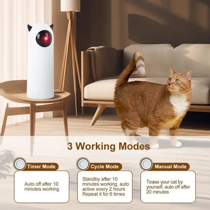 Teaser Cat Laser Toy Automatic Laser Cat Toys Real Random Trajectory Interactive Cat Toys for Cats Electric Fun Indoor Cat Toy