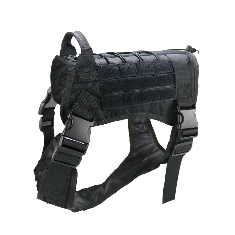 Tactical Dog Harness Military Training K9 Padded Quick Release Vest Pet Training Dog Harness for Set Small Medium Large Dogs