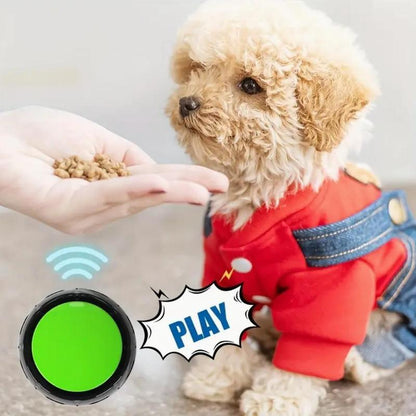 Pet Button (4Pcs/Set), Dog Voice Button, Recordable Button, Interactive Pet Button, Fun Pet Toy for Dogs & Cats