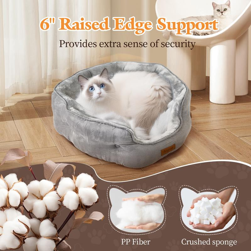 Anyask Dog and Cat Bed Waterproof Dog Sofa Beds, Medium Supportive Foam, Pet Couch Bed with Removable Washable Cover Waterproof Lining and Slip-Resistant Bottom