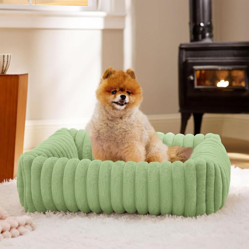 Anyask Dog and Cat Bed Waterproof Dog Sofa Beds, Medium Supportive Foam, Pet Couch Bed with Removable Washable Cover Waterproof Lining and Slip-Resistant Bottom