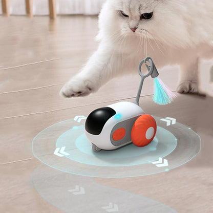 Intelligent Sports Car Design Cat Toy, Remote Control Electric Toy, Summer Interactive Feather Cat Stick, Cat Toy for Entertainment